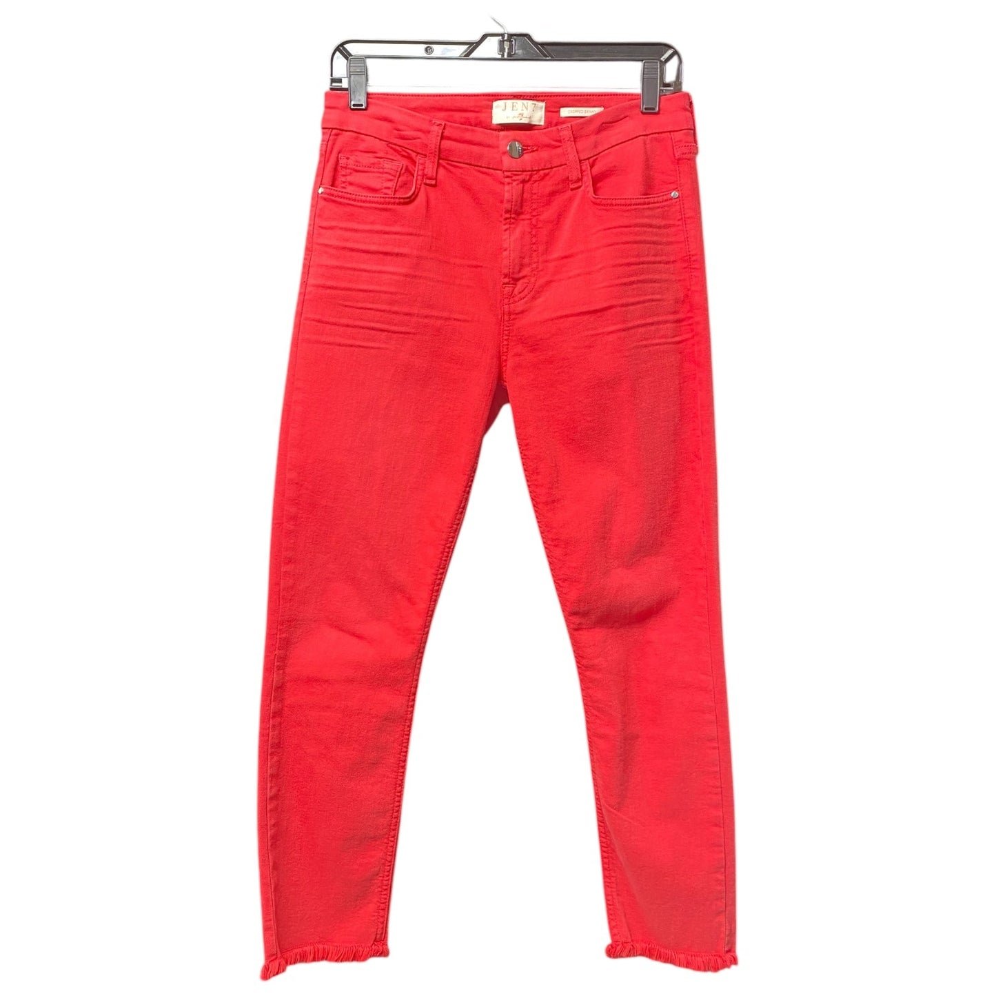 Jeans Skinny By 7 For All Mankind In Red Denim, Size: 6