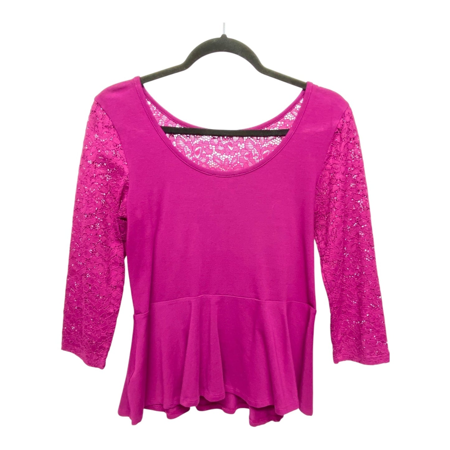 Top 3/4 Sleeve By Express In Purple, Size: M