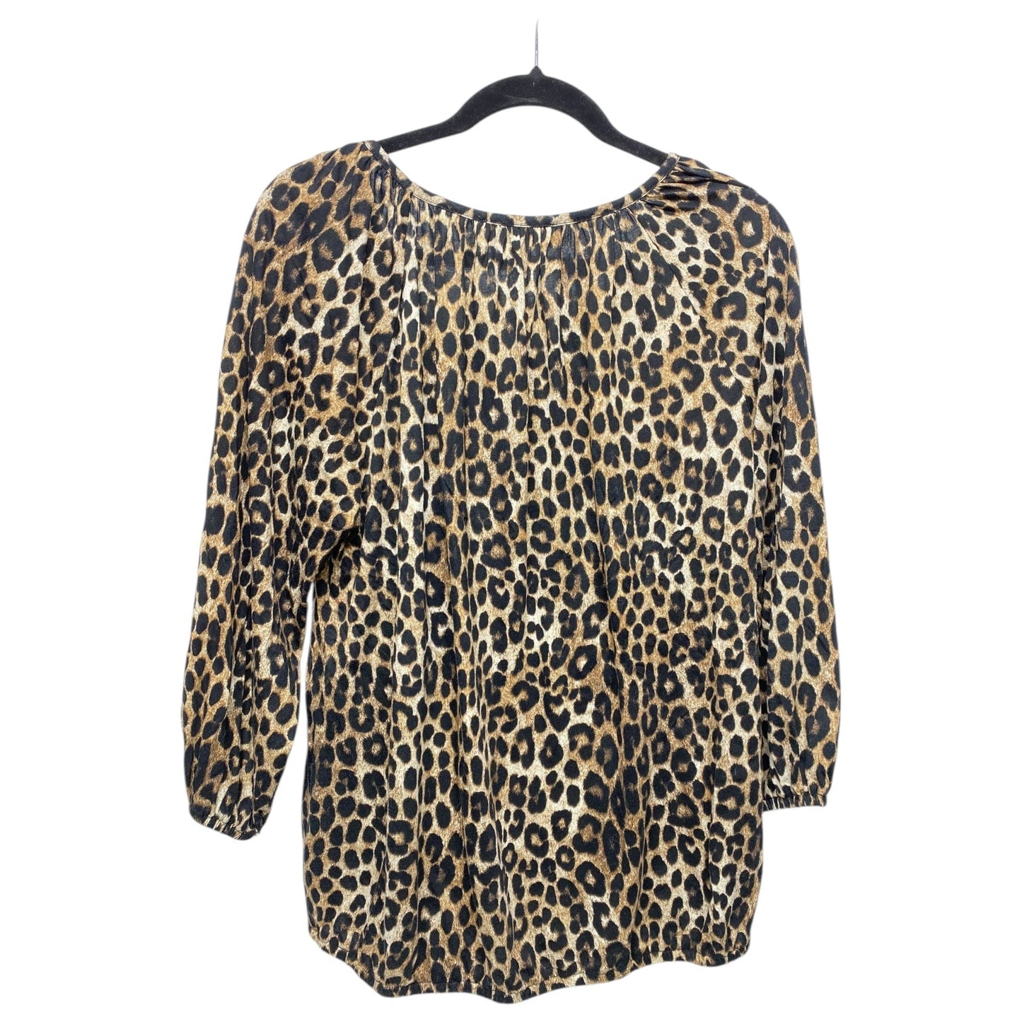 Top Long Sleeve By Michael By Michael Kors In Animal Print, Size: M