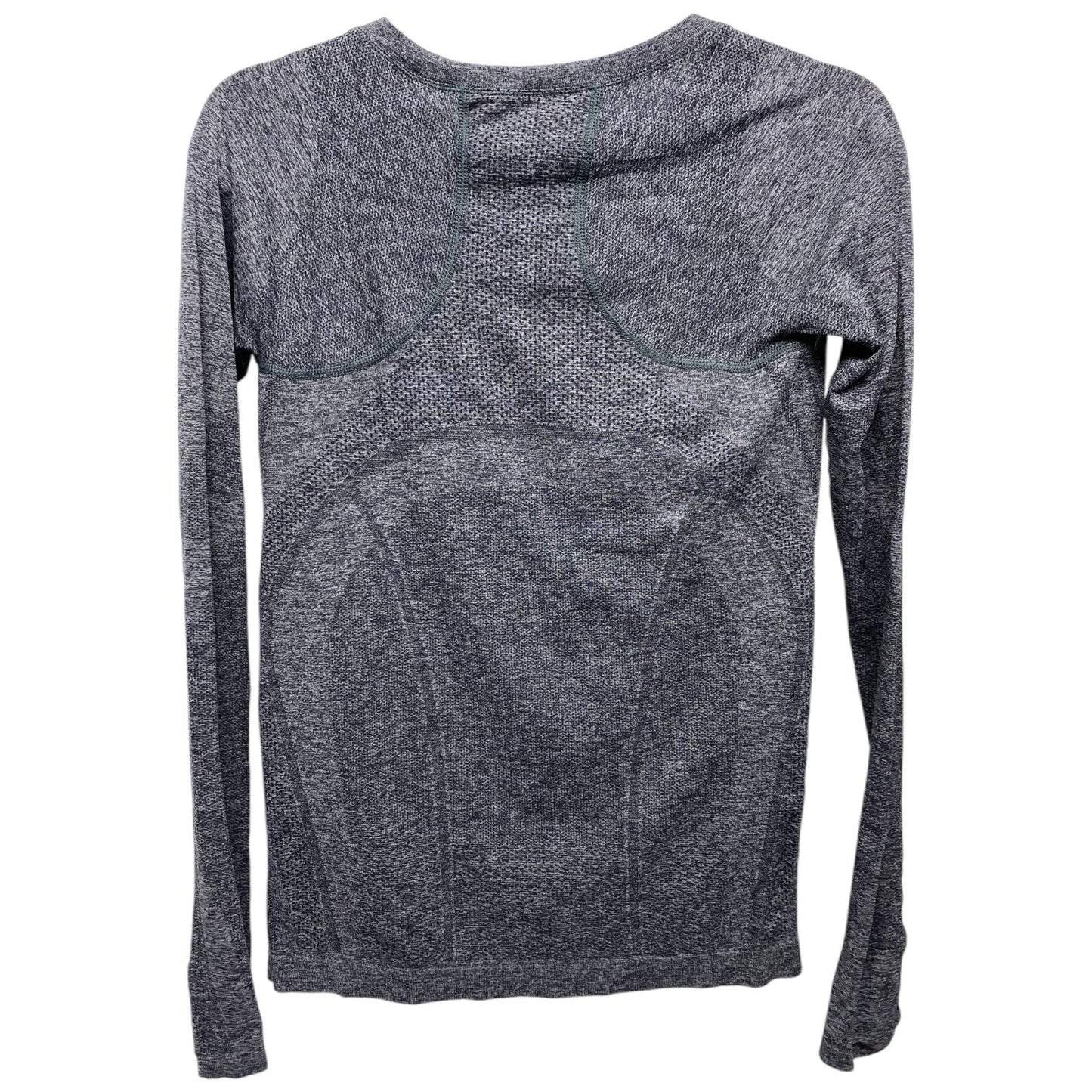 Athletic Top Long Sleeve Crewneck By Lululemon In Grey, Size: M