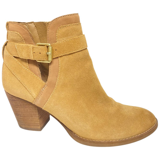 Boots Ankle Heels By Sam Edelman In Tan, Size: 7.5