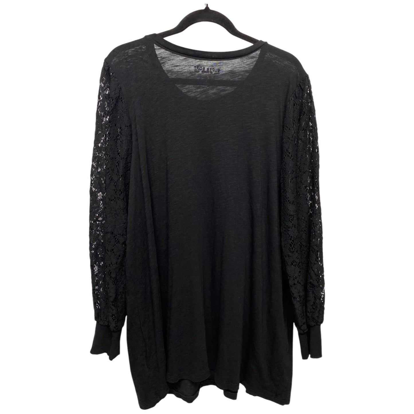 Top Long Sleeve By Torrid In Black, Size: 3x