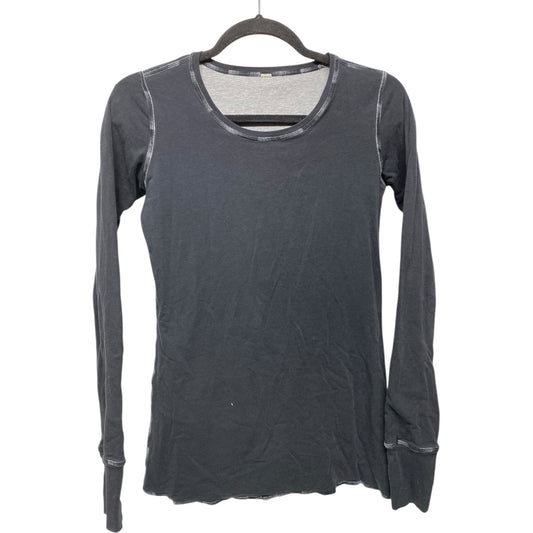 Athletic Top Long Sleeve Crewneck By Lululemon In Grey, Size: S