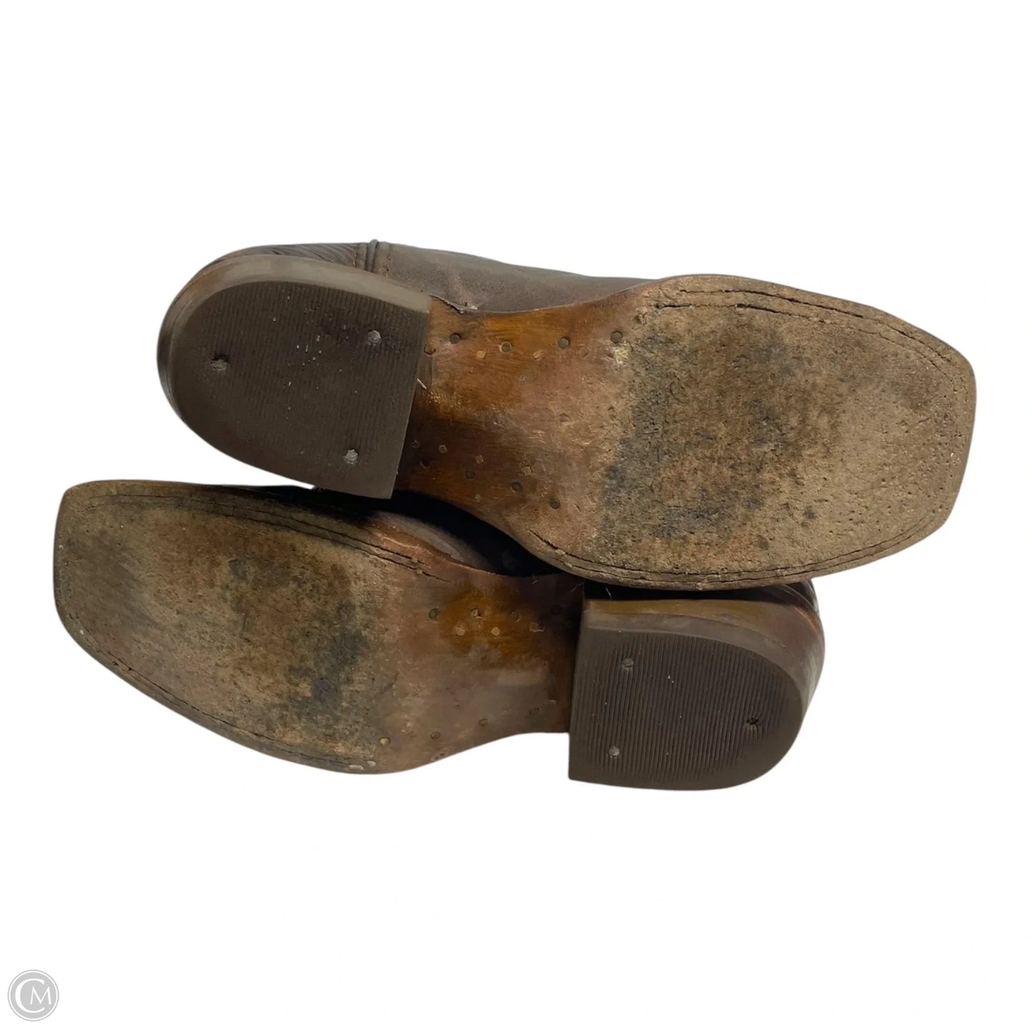 Boots Western By  TEXAS COUNTRY In Brown & Gold, Size: 5