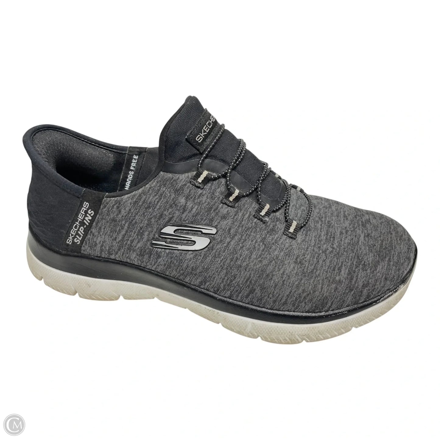 Shoes Athletic By Skechers In Black & Grey, Size: 6.5