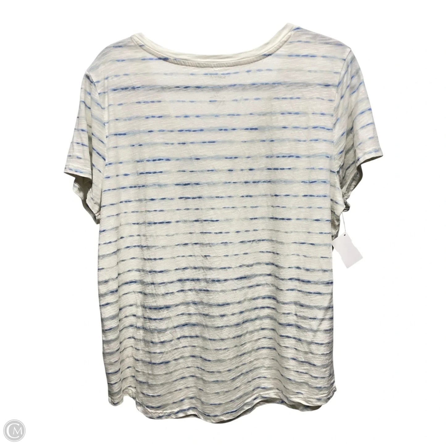 Top Short Sleeve Basic By Sonoma In Striped Pattern, Size: Xl