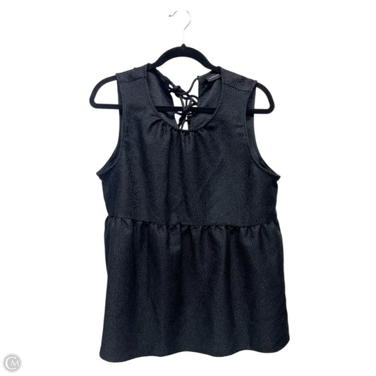 Top Sleeveless By Who What Wear In Black, Size: L