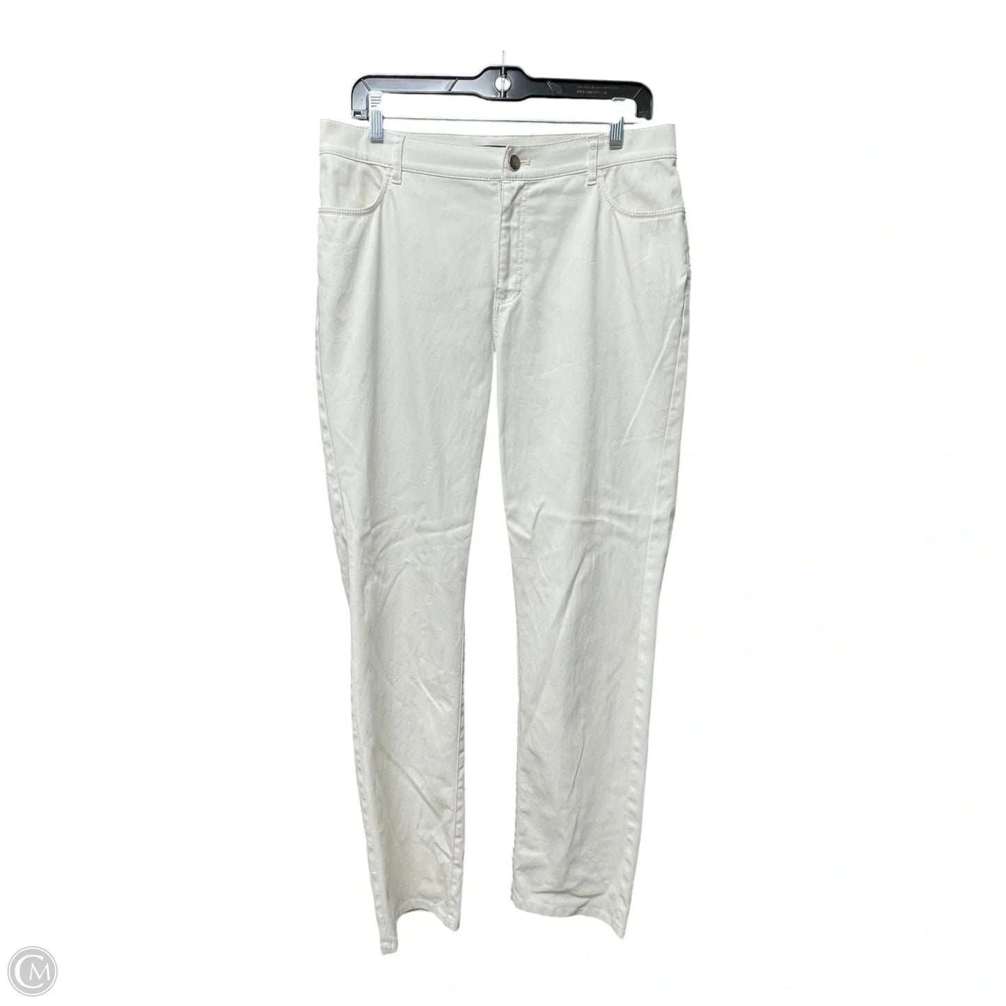 Pants Designer By Lafayette 148 In Ivory, Size: 10