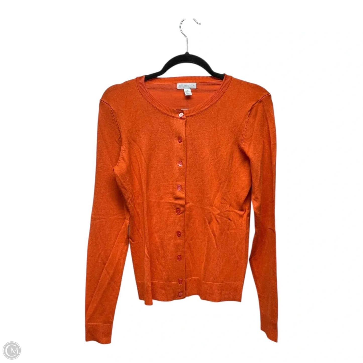 Cardigan By Charter Club In Orange, Size: Xs