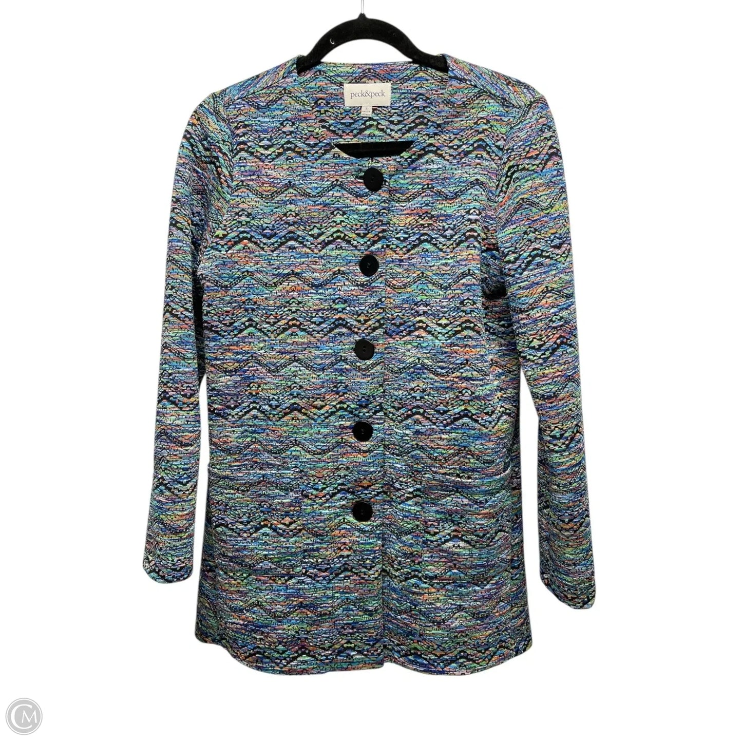 Cardigan By Peck And Peck In Multi-colored, Size: S