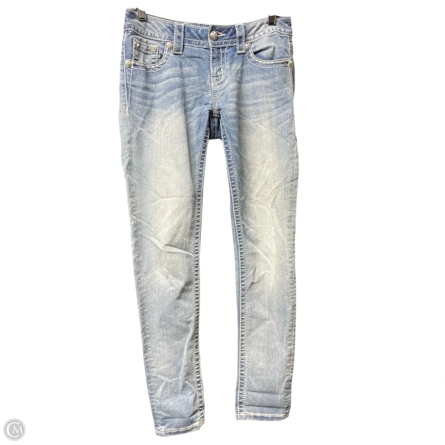 Jeans Skinny By Miss Me In Blue Denim, Size: 4