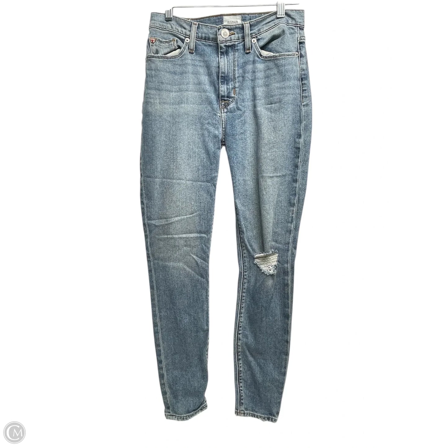 Jeans Skinny By Hudson In Blue Denim, Size: 6