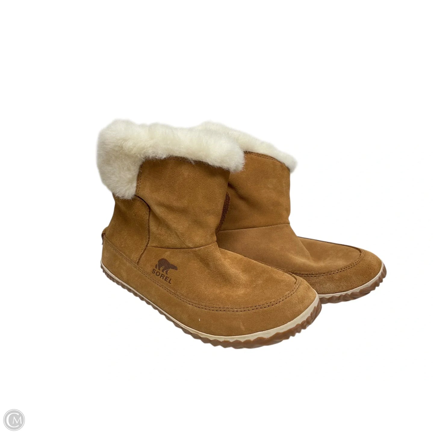 Boots Snow By Sorel In Brown & White, Size: 9.5