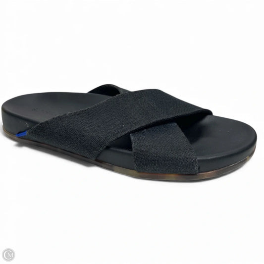 Sandals Flats By Rothys In Black, Size: 9.5