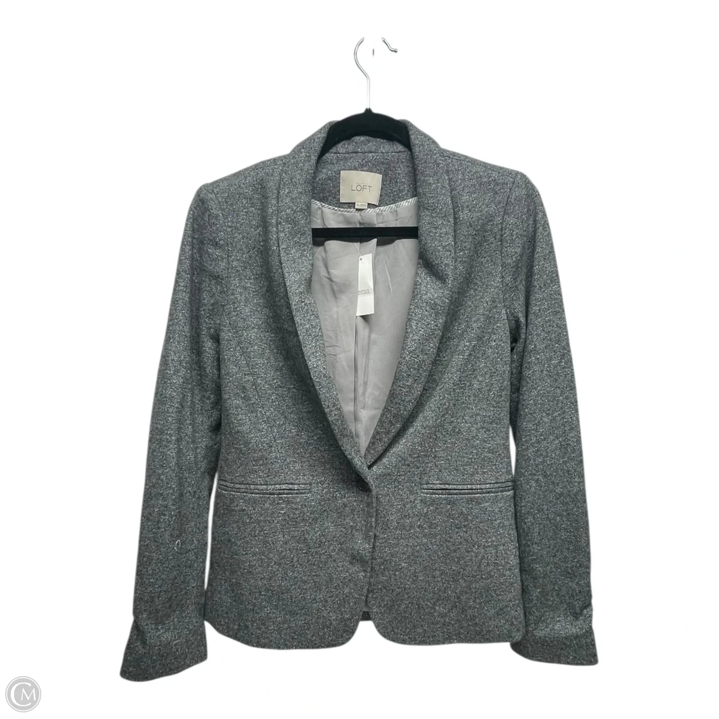 Blazer By Loft In Grey, Size: Xs