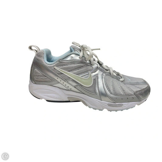 Shoes Athletic By Nike In Silver, Size: 9.5