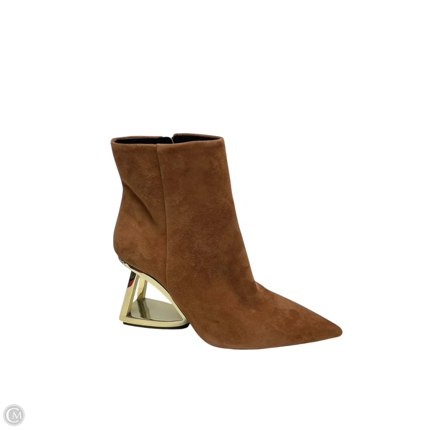 Boots Ankle Heels By Gianni Bini In Brown, Size: 6.5