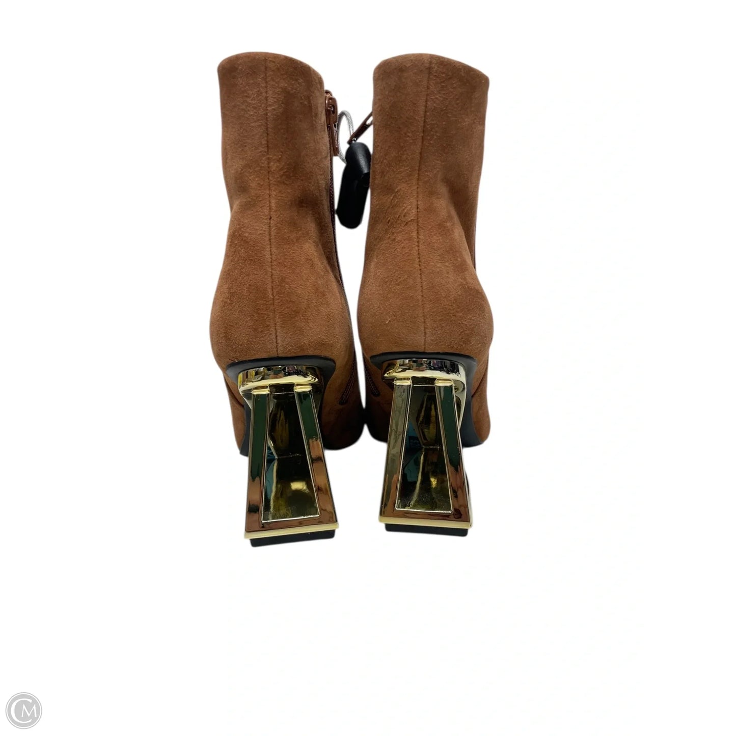 Boots Ankle Heels By Gianni Bini In Brown, Size: 6.5