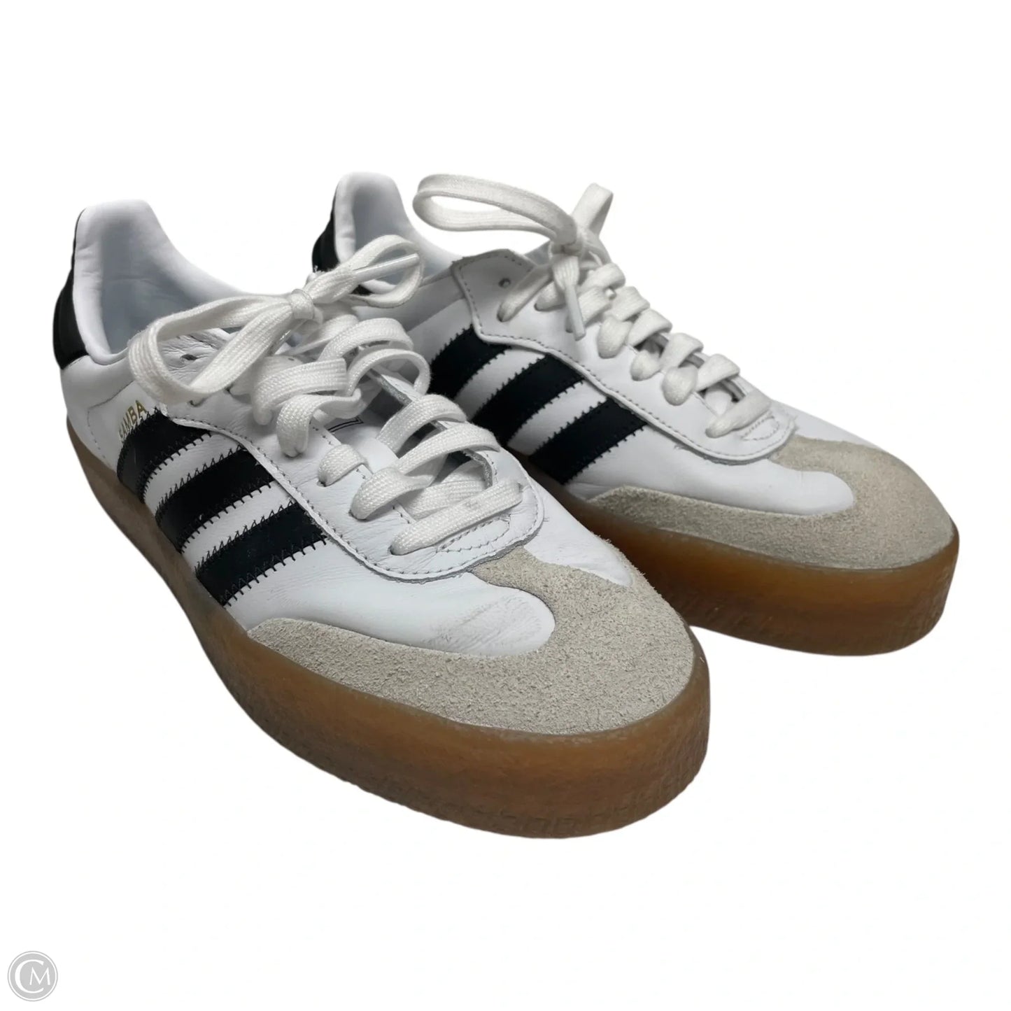 Shoes Sneakers By Adidas In Black & White, Size: 8