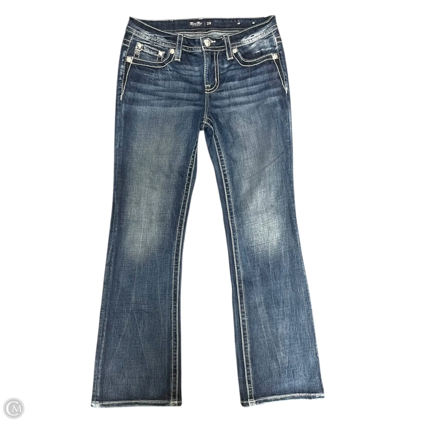 Jeans Boot Cut By Miss Me In Blue Denim, Size: 8