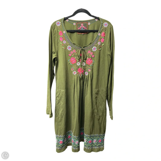 Dress Casual Short By Johnny Was In Green, Size: L
