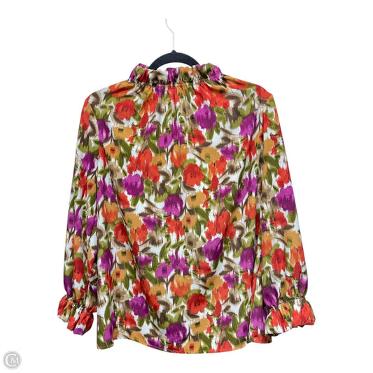 Top Long Sleeve By Clothes Mentor In Floral Print, Size: S