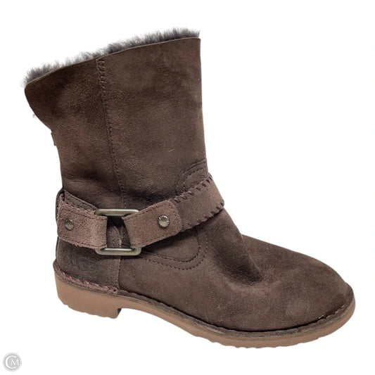Boots Designer By Ugg In Brown, Size: 7.5