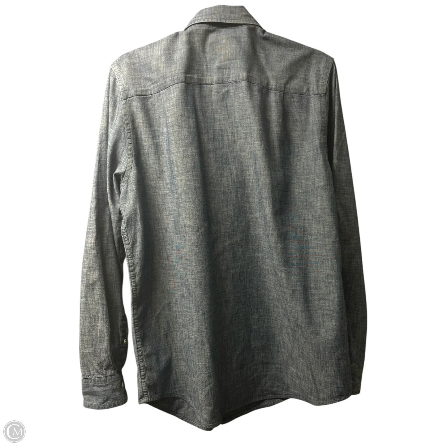 Top Long Sleeve By St Johns Bay In Blue Denim, Size: S