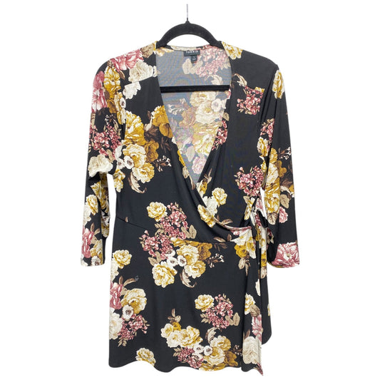 Top Long Sleeve By Torrid In Floral Print, Size: 1x