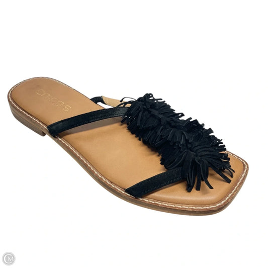 Sandals Flats By Chicos In Black, Size: 6