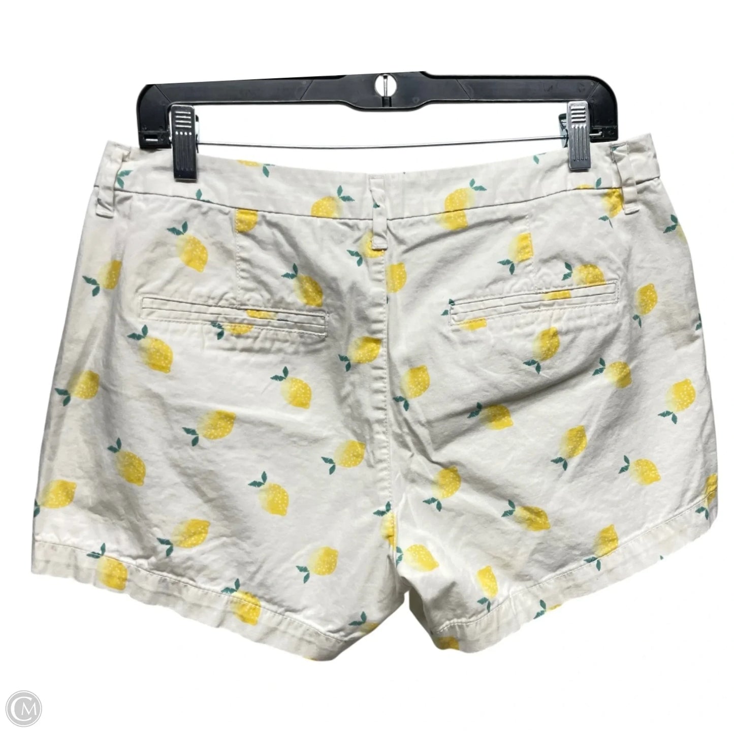 Shorts By Old Navy In White & Yellow, Size: 8