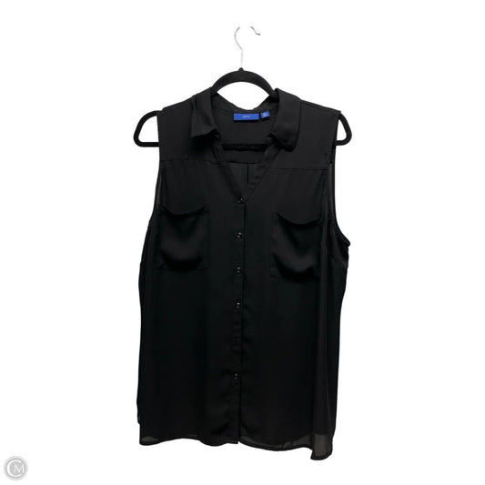 Top Sleeveless By Apt 9 In Black, Size: Xxl