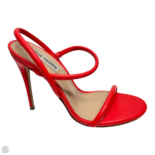 Shoes Heels Stiletto By Steve Madden In Orange, Size: 8