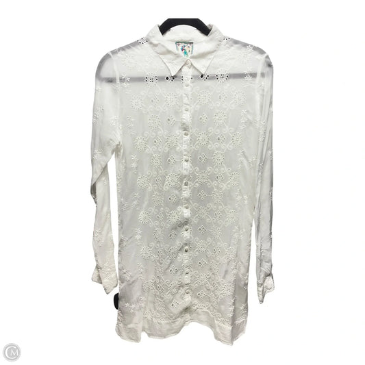 Tunic Designer By Johnny Was In White, Size: Xs