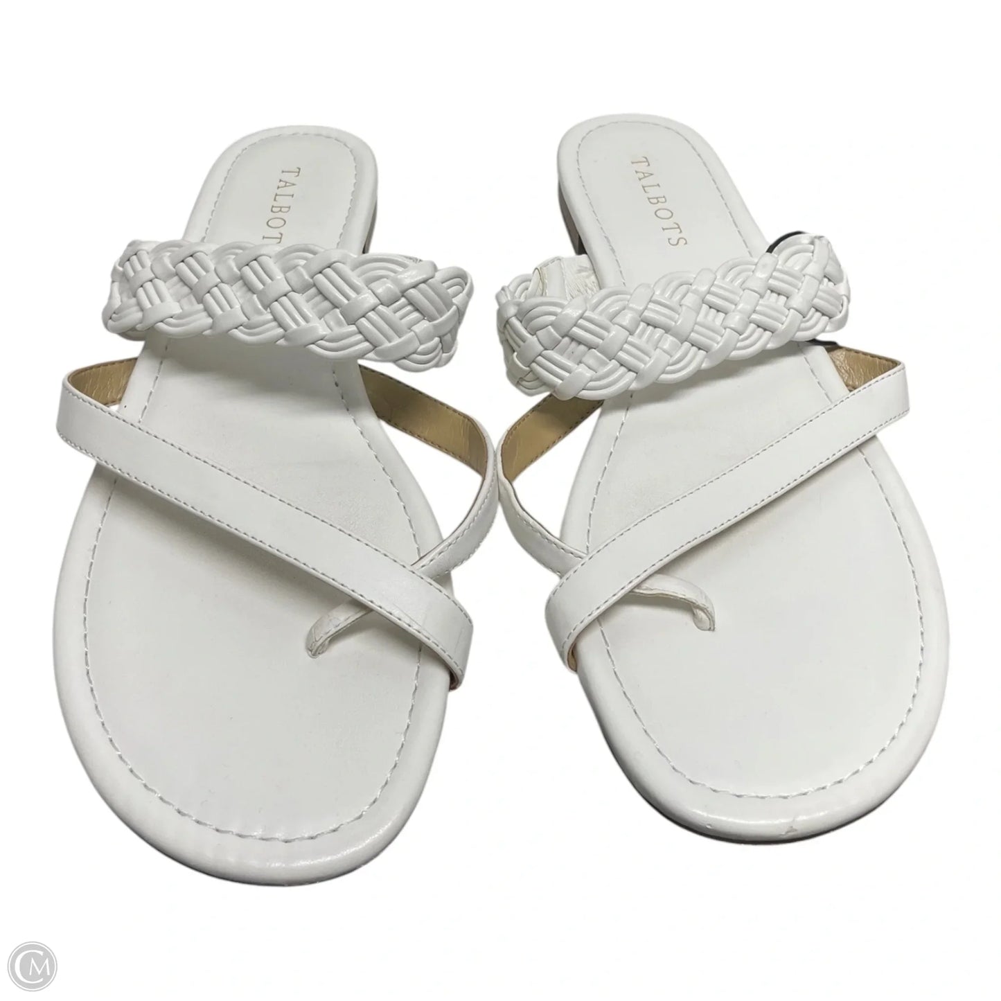 Sandals Flats By Talbots In White, Size: 9