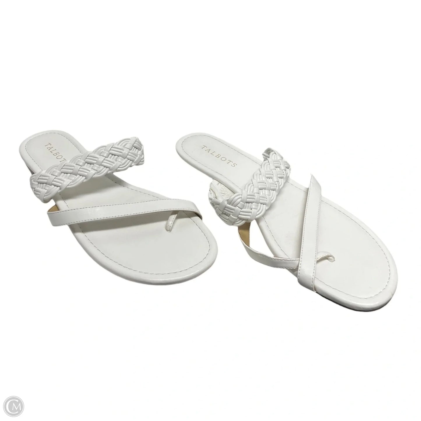 Sandals Flats By Talbots In White, Size: 9