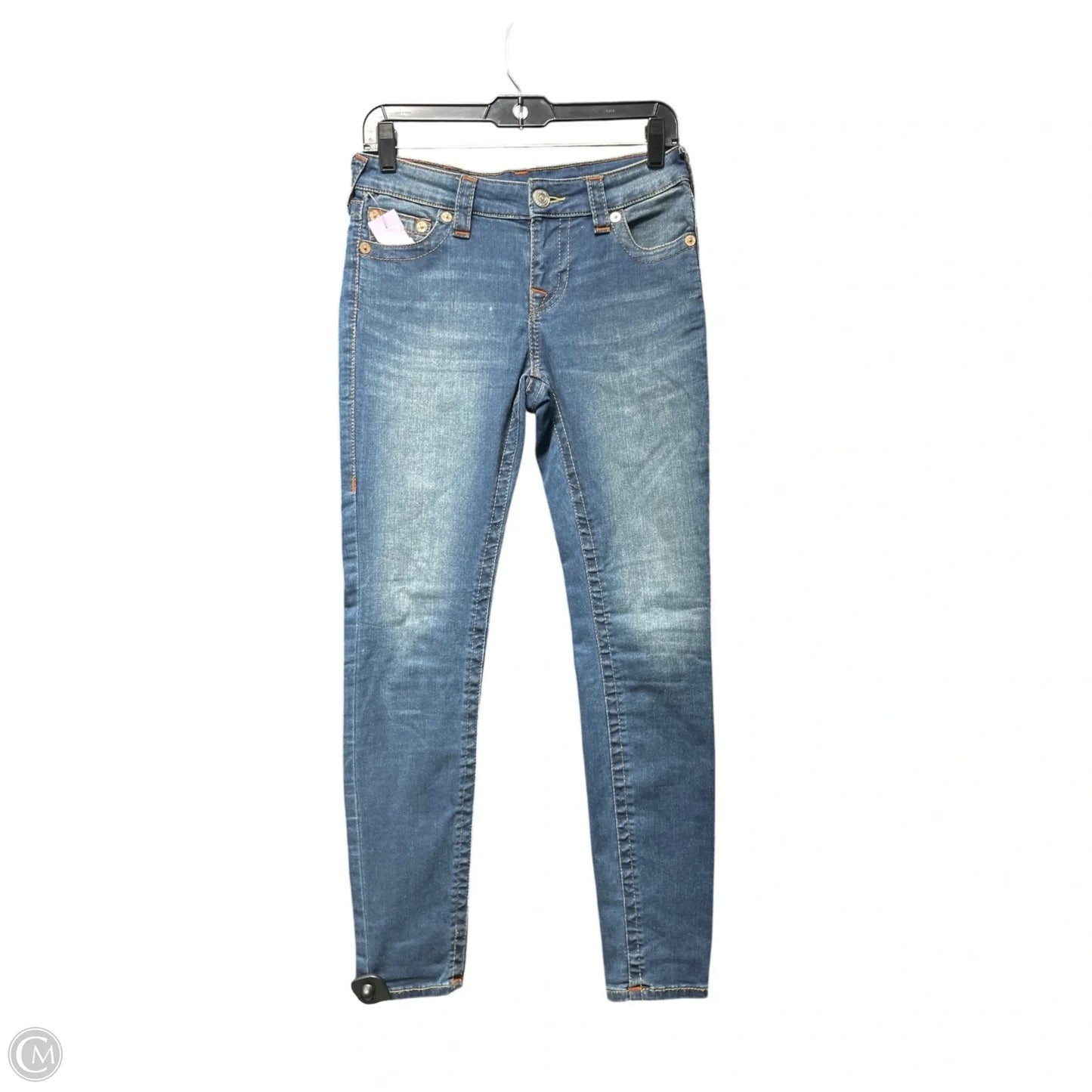 Jeans Skinny By True Religion In Blue Denim, Size: 4