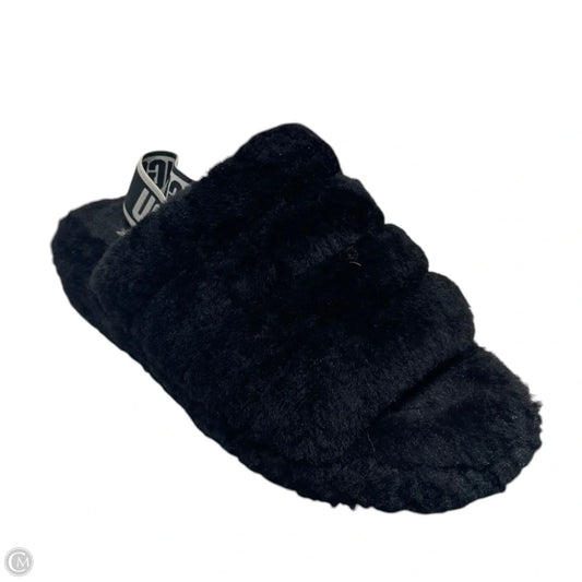 Slippers Designer By Ugg In Black, Size: 8