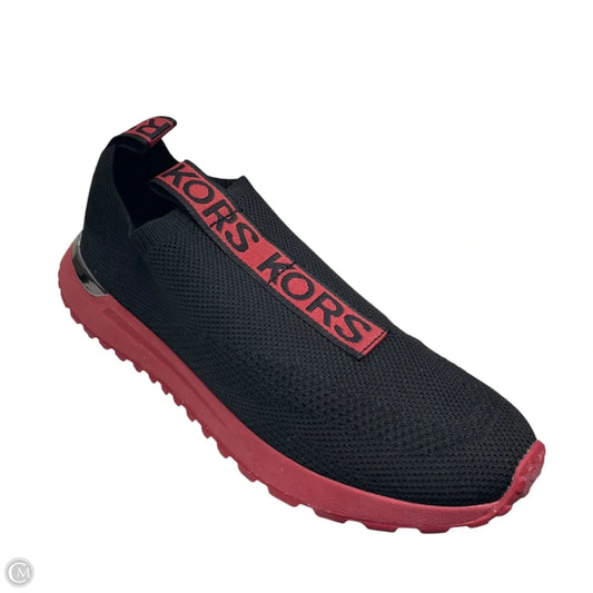 Shoes Designer By Michael Kors In Black & Red, Size: 8