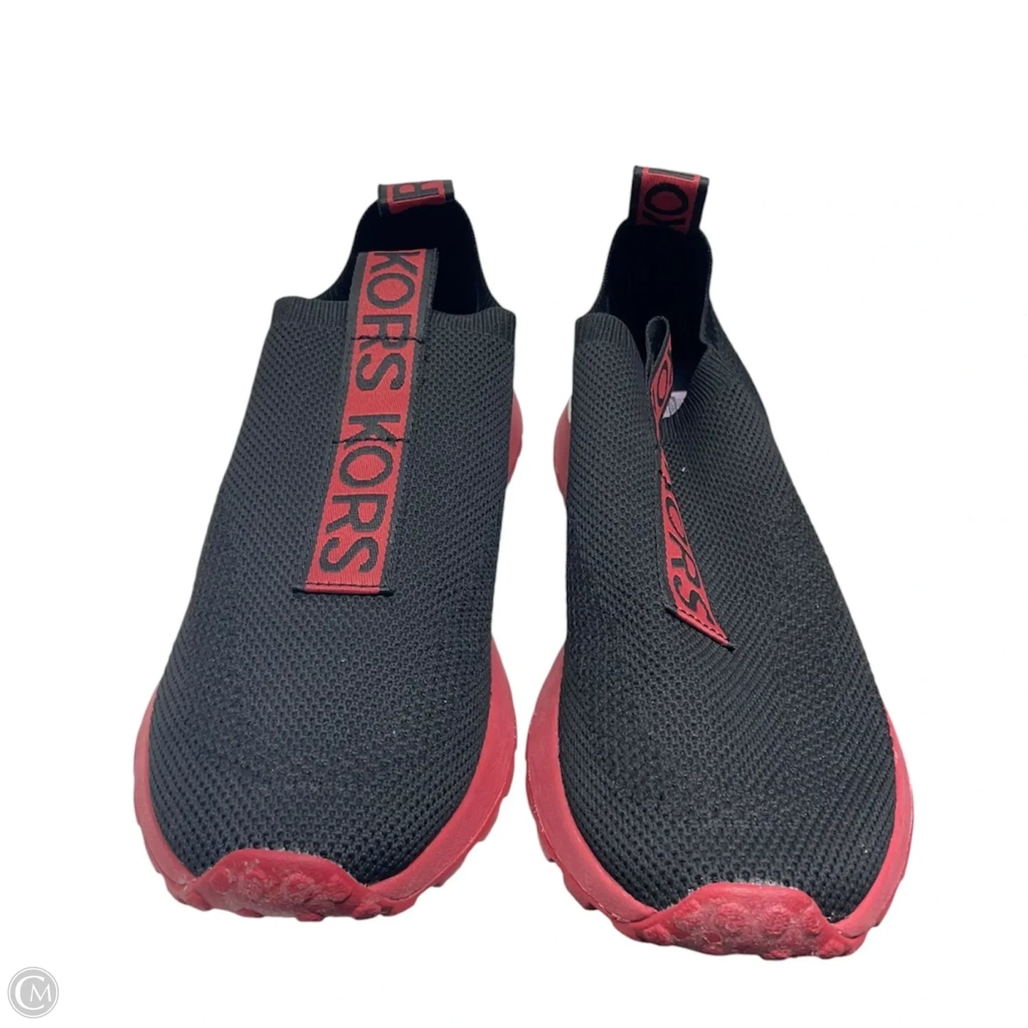 Shoes Designer By Michael Kors In Black & Red, Size: 8