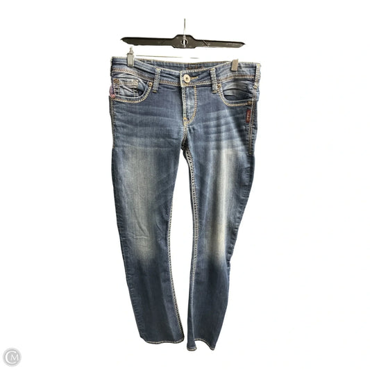 Jeans Straight By Silver In Blue Denim, Size: 10