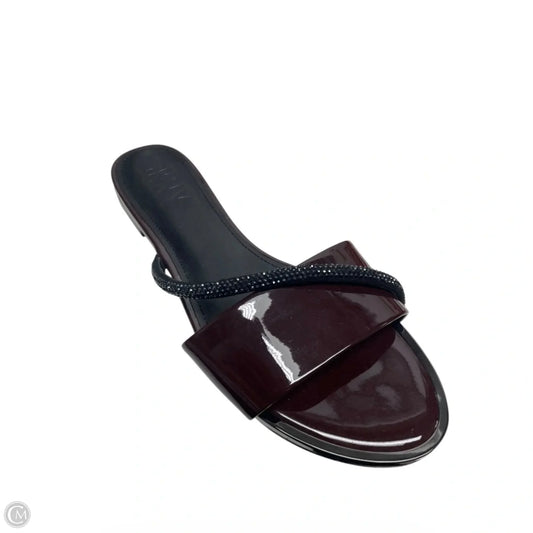 Sandals Flats By Dkny In Maroon, Size: 8