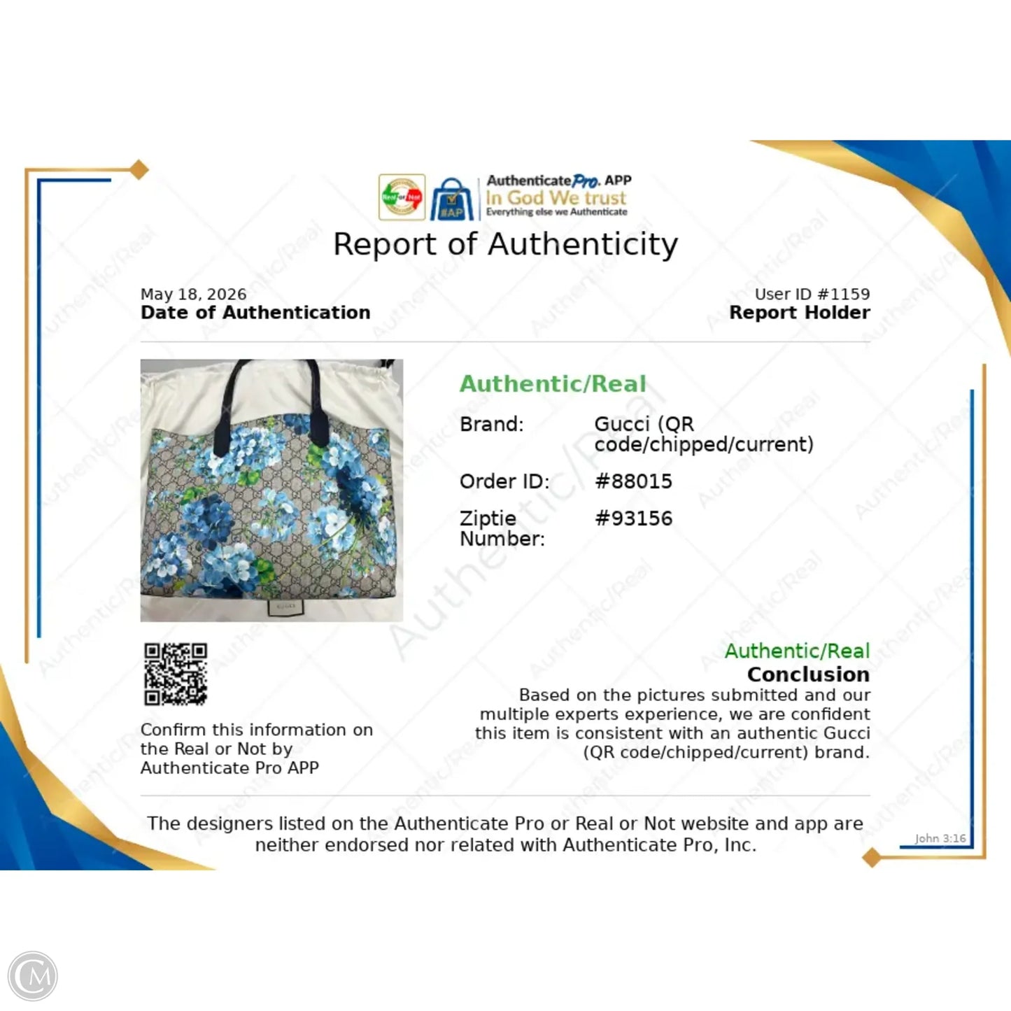 Tote Luxury Designer By Gucci, Size: Medium