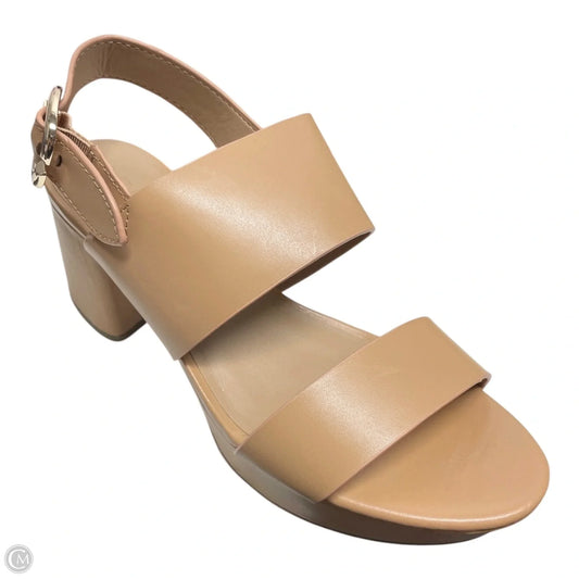 Shoes Heels Platform By Aeropostale In Tan, Size: 9.5