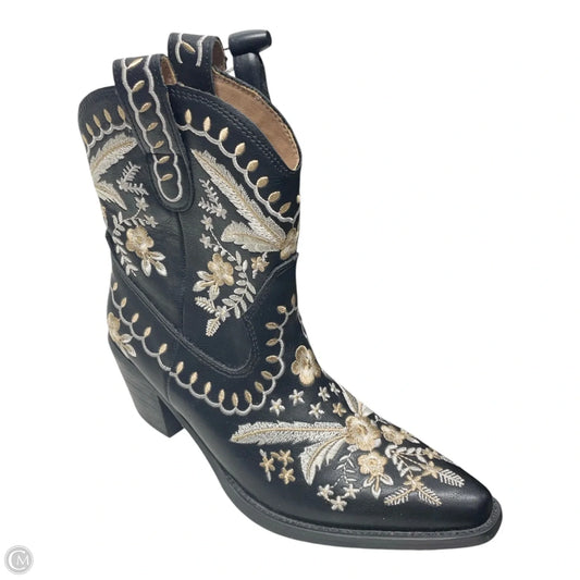 Boots Western By Cmc In Black & Cream, Size: 6.5