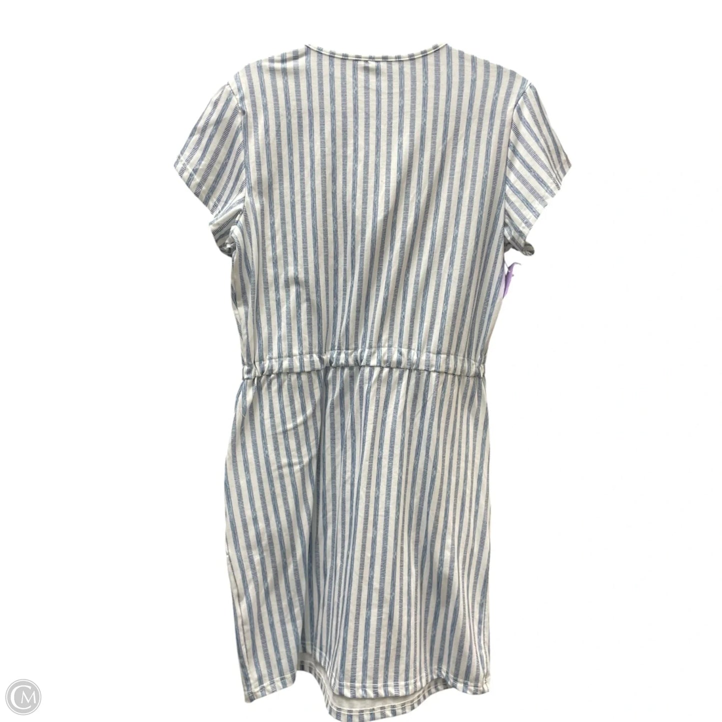 Dress Casual Short By Clothes Mentor In Blue & White, Size: M