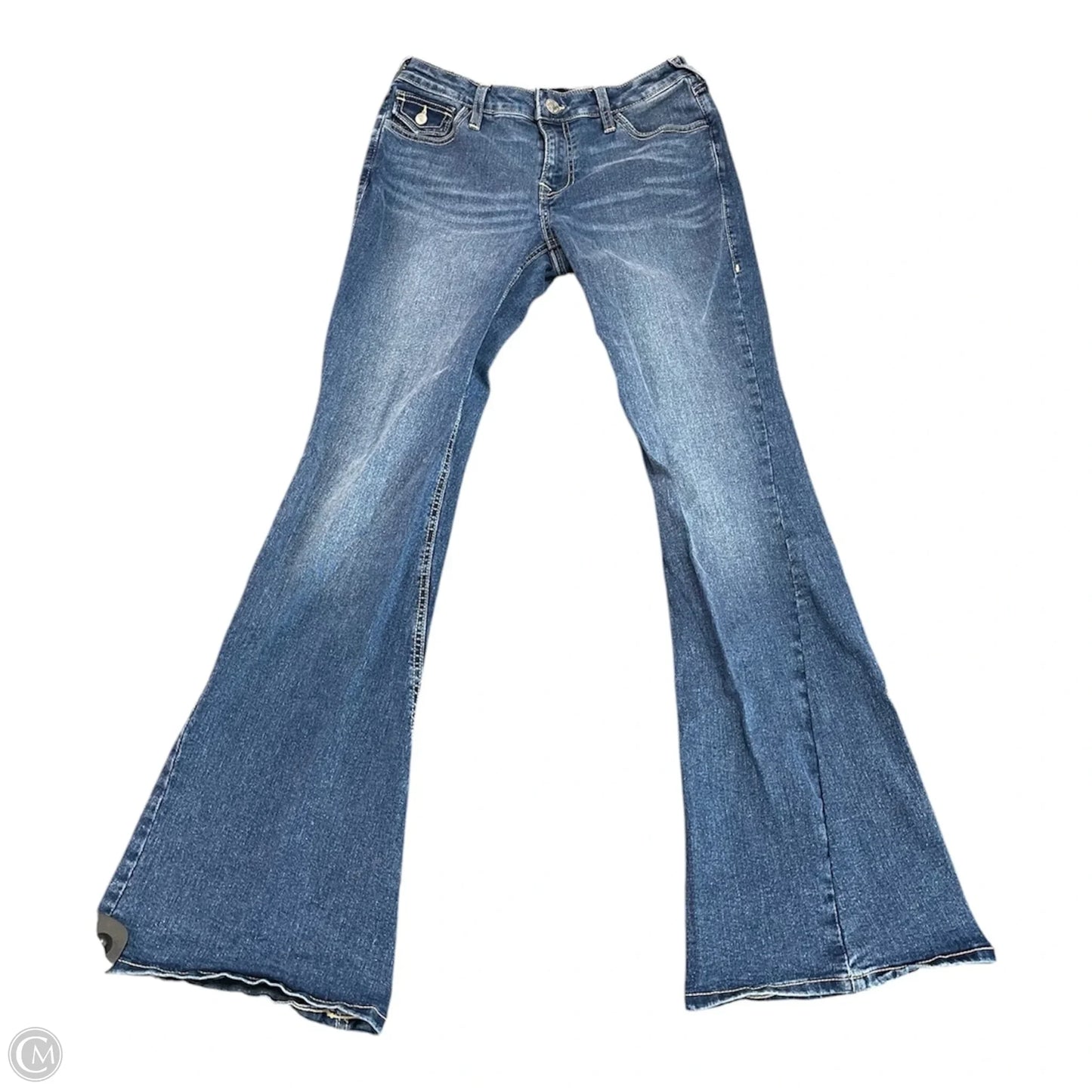 Jeans Wide Leg By True Religion In Blue Denim, Size: 6