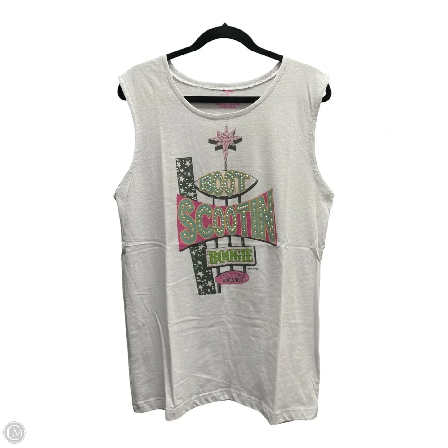 Top Sleeveless By Arrows In Purple & Silver, Size: M