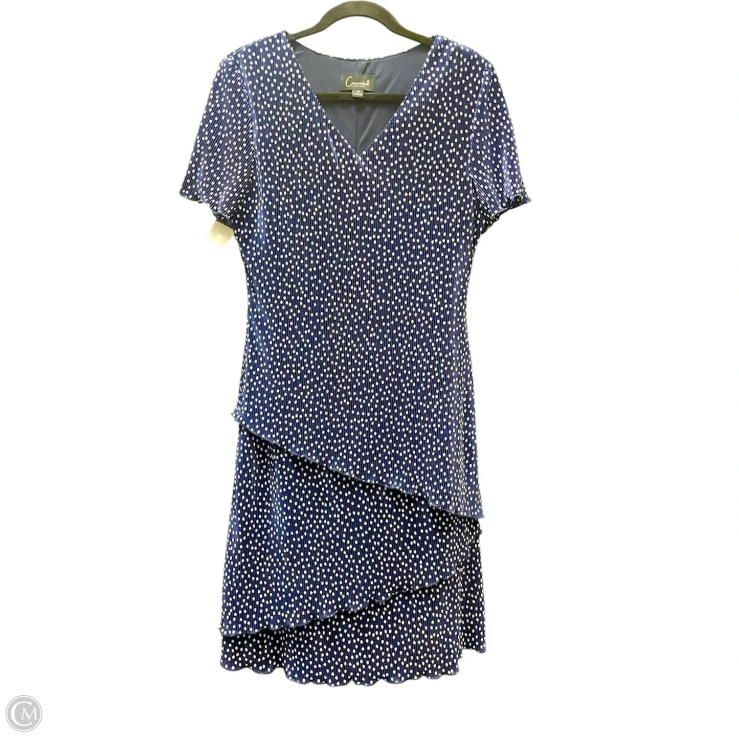 Top Short Sleeve By Cato In Black & Green, Size: L