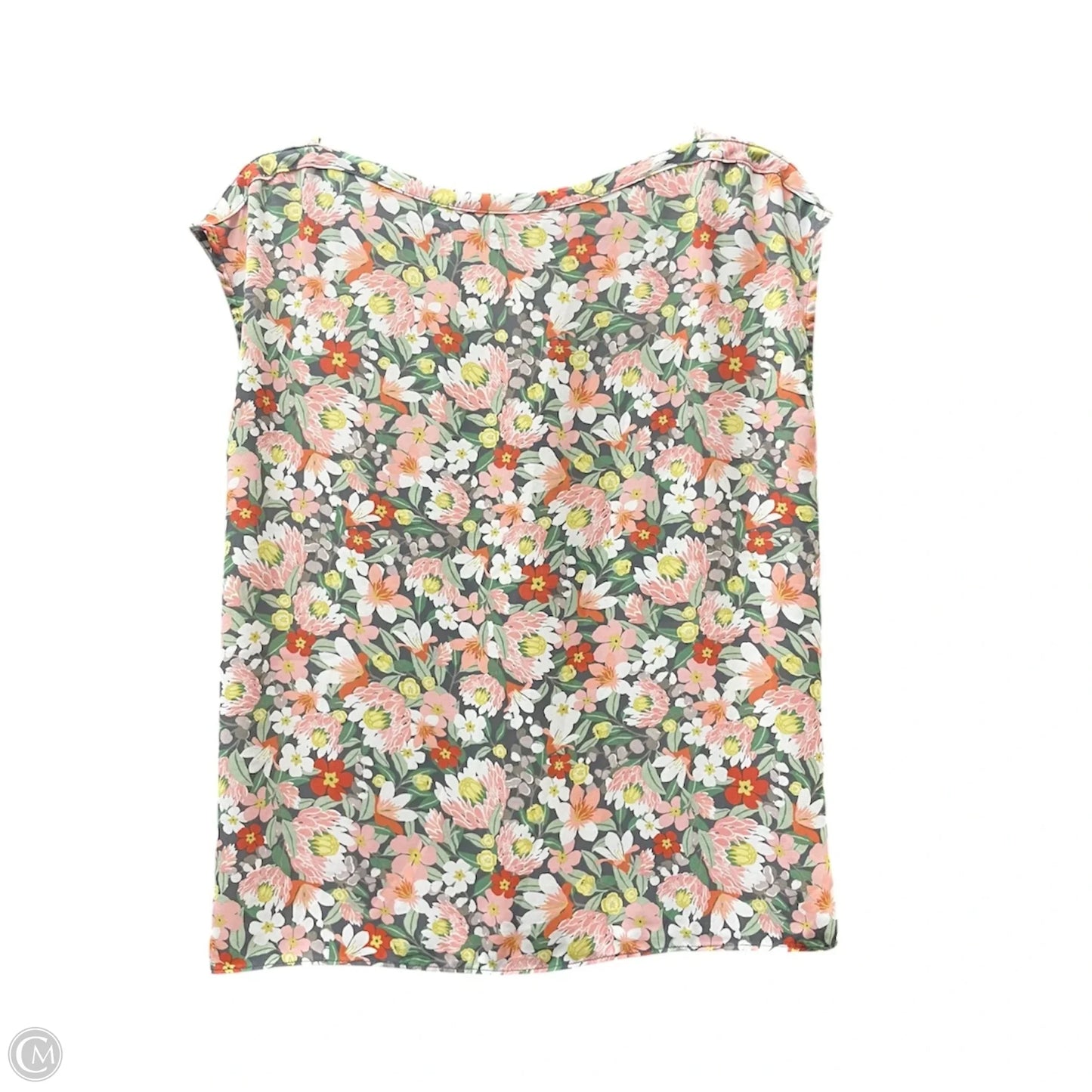 Top Short Sleeve By Loft In Floral Print, Size: S